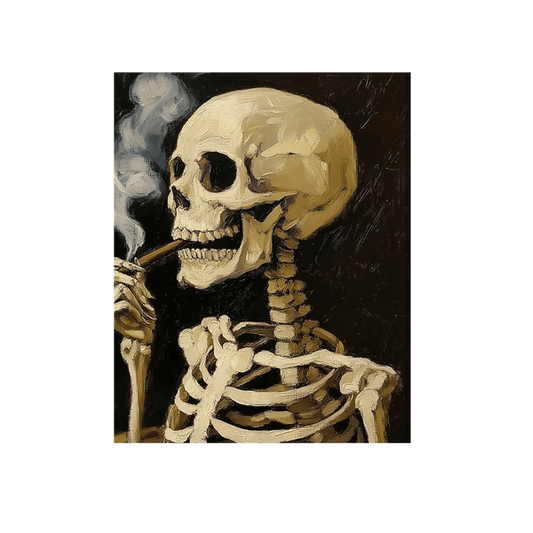 Smoking skeleton