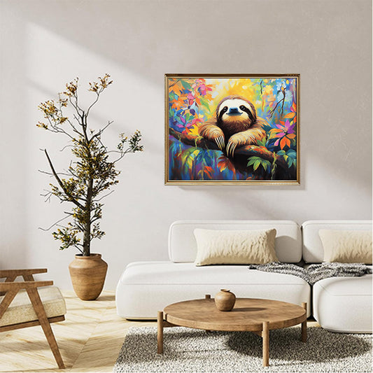 Sloth On The Tree 01