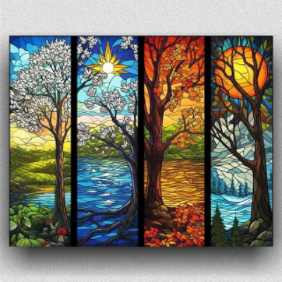 Abstract Series Four seasons