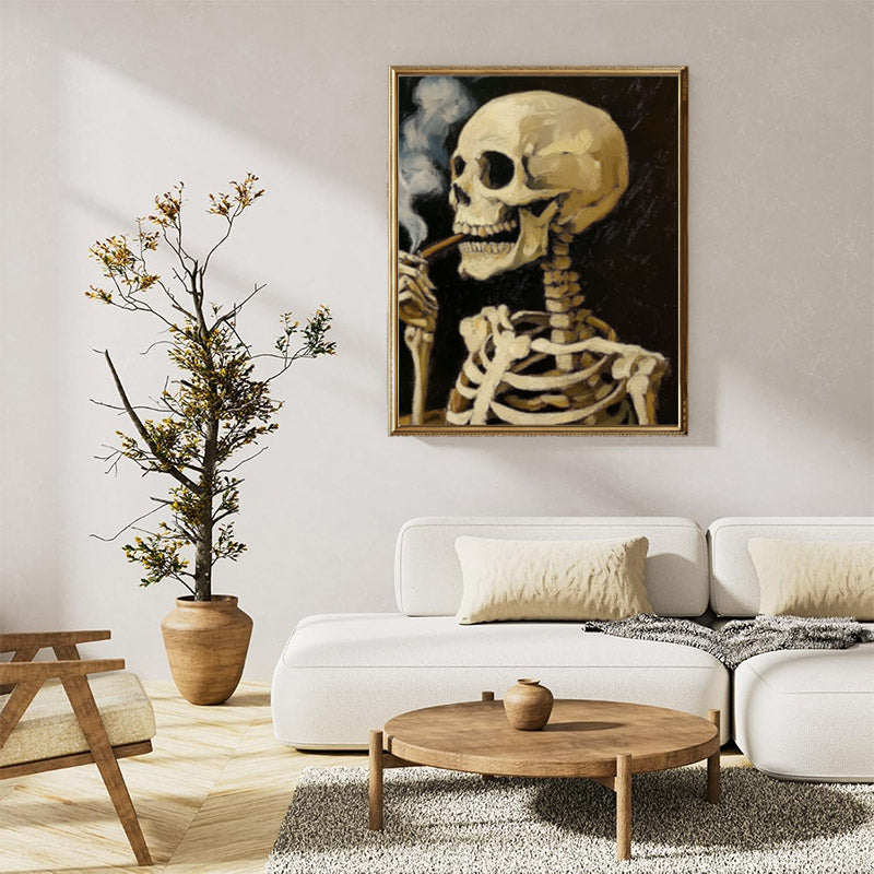 Smoking skeleton