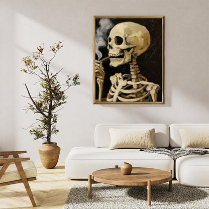 Smoking skeleton