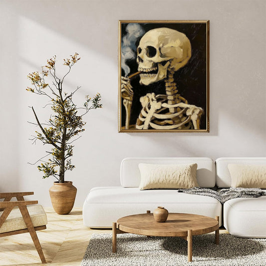 Smoking skeleton