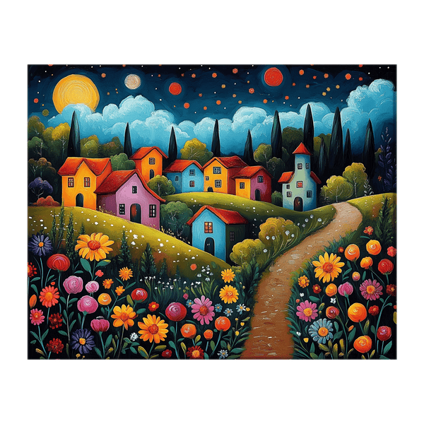 A whimsical village