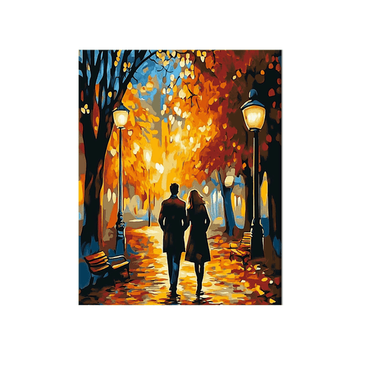 A romantic walking couple 01