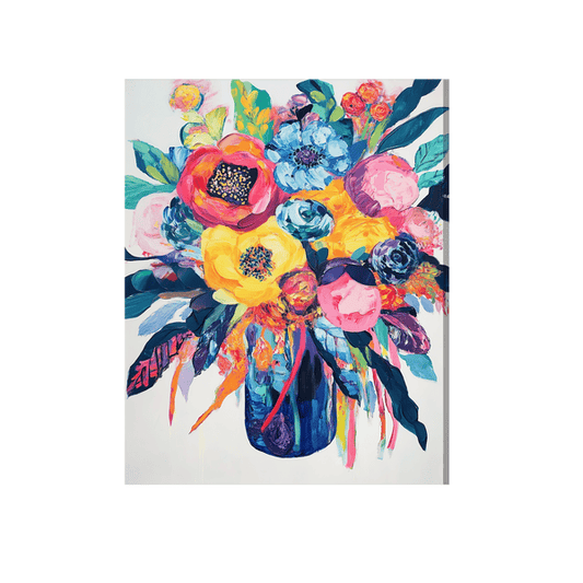 Abstract floral painting 01