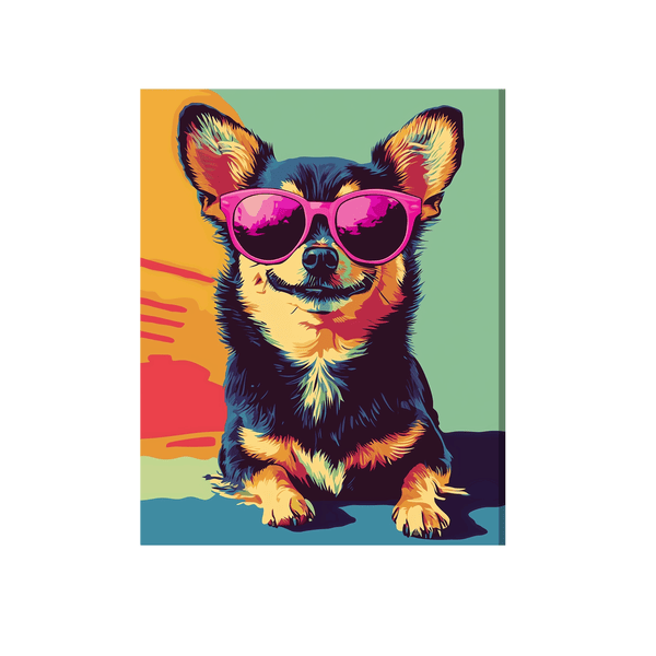 Chihuahua wearing sunglasses 01