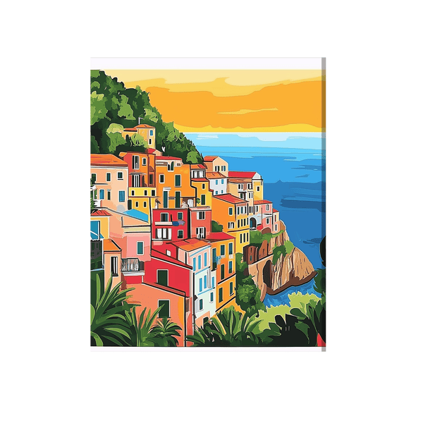 Colorful coastal town 01