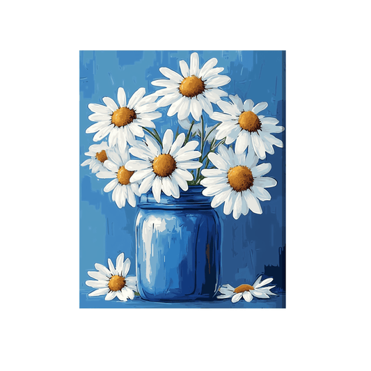Daisies jar 01