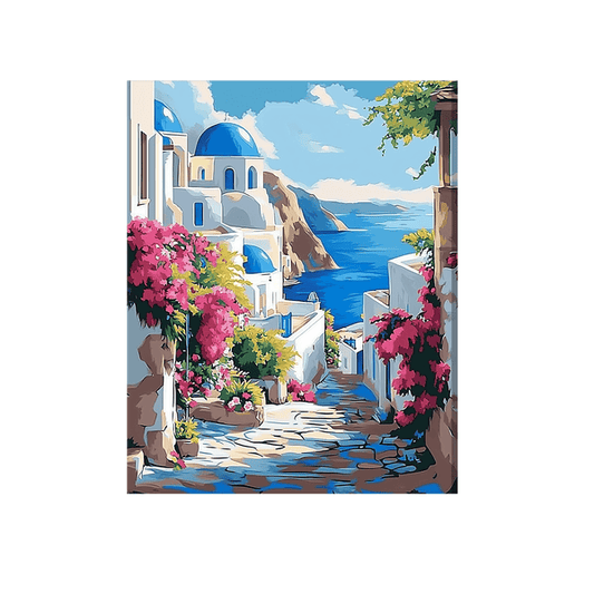 Greek islands street 01