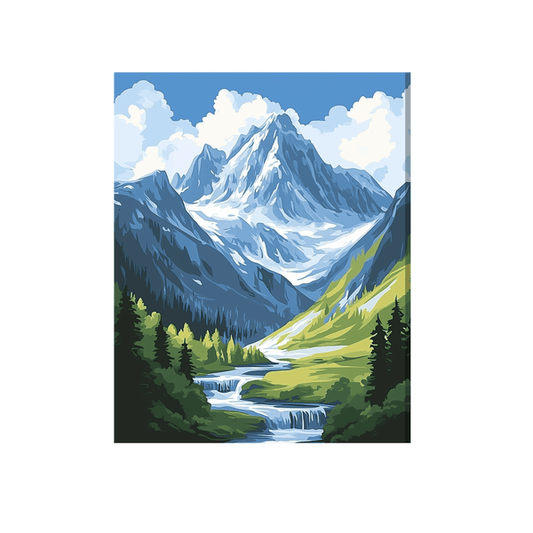 Snow capped peaks 01