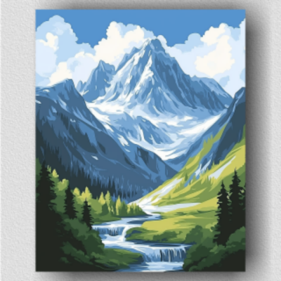Snow capped peaks 01