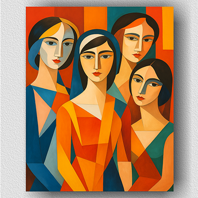 Vibrant and modern art