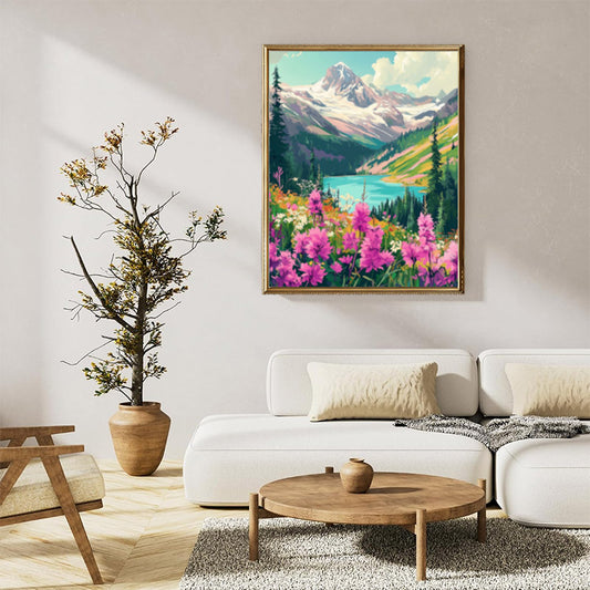 Colorful Mountain Landscape 01