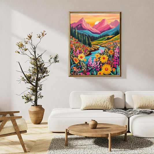 Colorful Mountains flowers 07