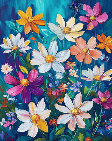 Colorful Wildflowers 01