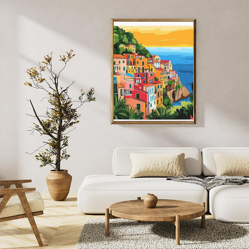 Colorful coastal town 01