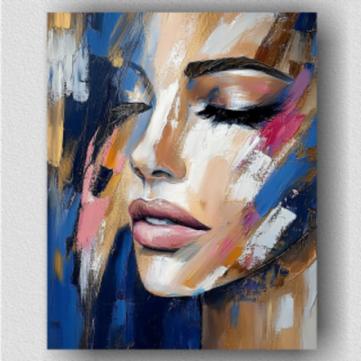 Woman abstract portrait