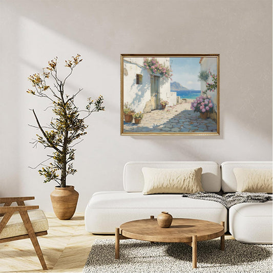 Sea view from the courtyard