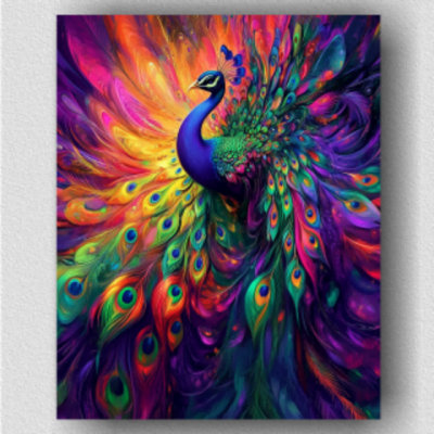 Colorful peacock 01