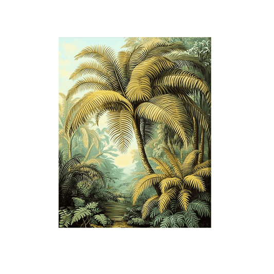 Ferns and palm trees