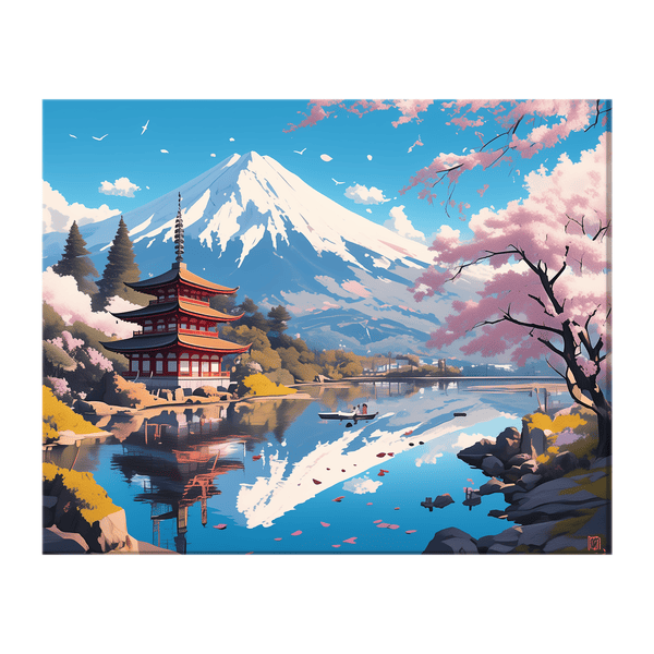 Japanese Cheery Landscape 01