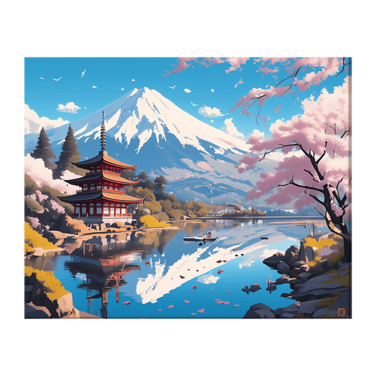 Japanese Cheery Landscape 01