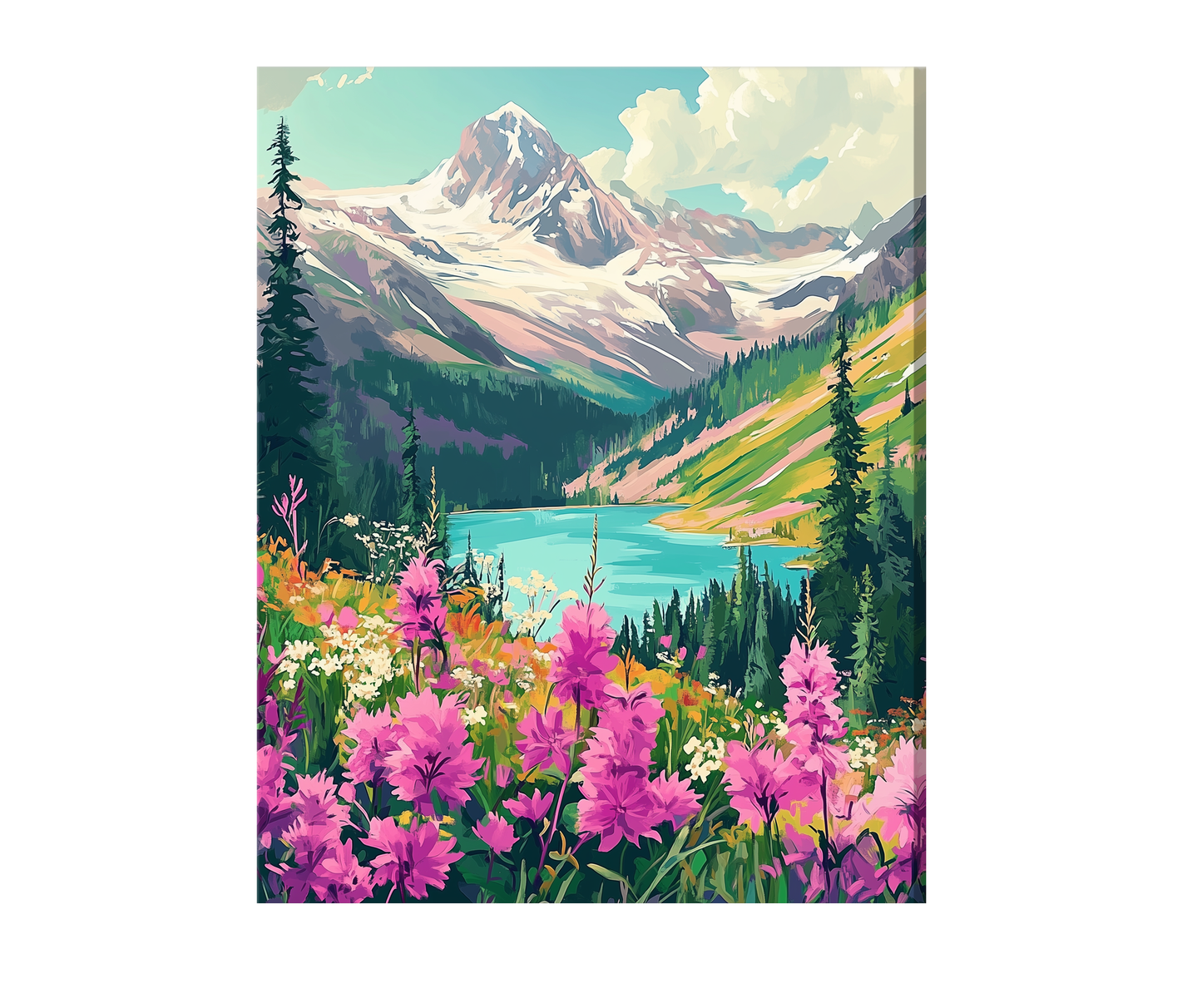 Colorful Mountain Landscape 01