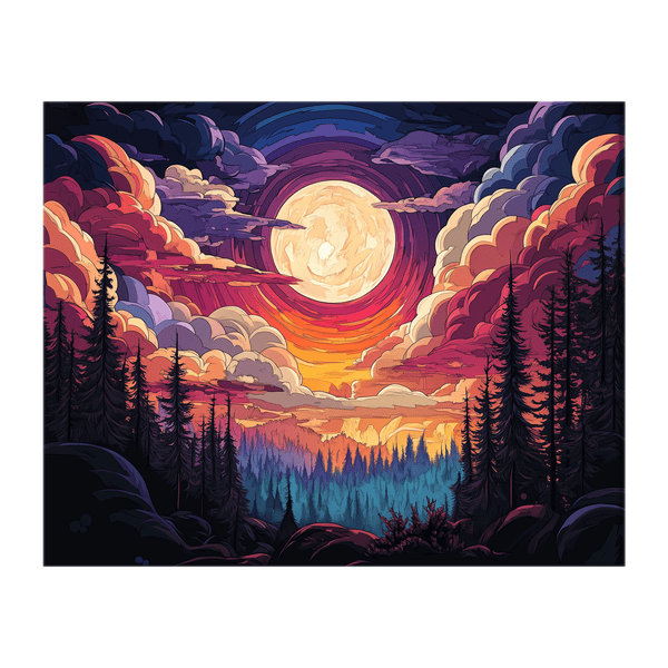 Forest Night Sky 01
