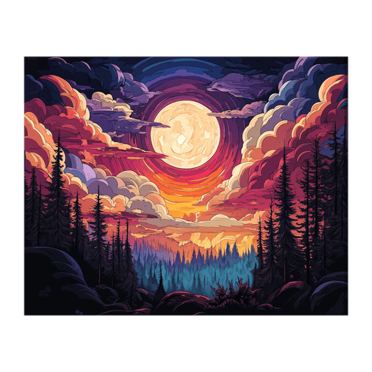 Forest Night Sky 01