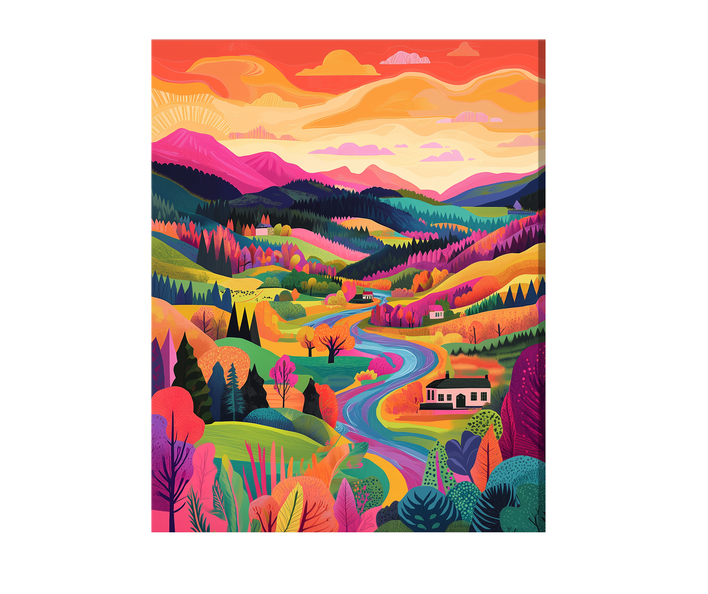 Colorful Hill House 01