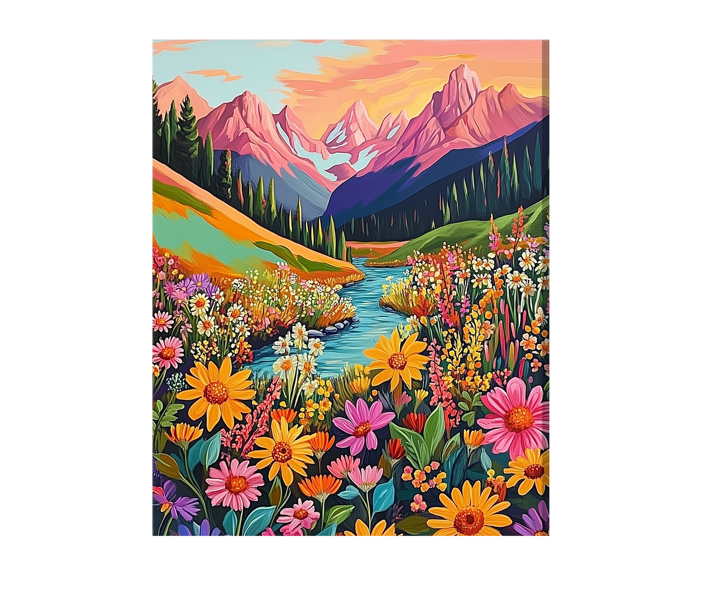 Colorful Mountains flowers 02