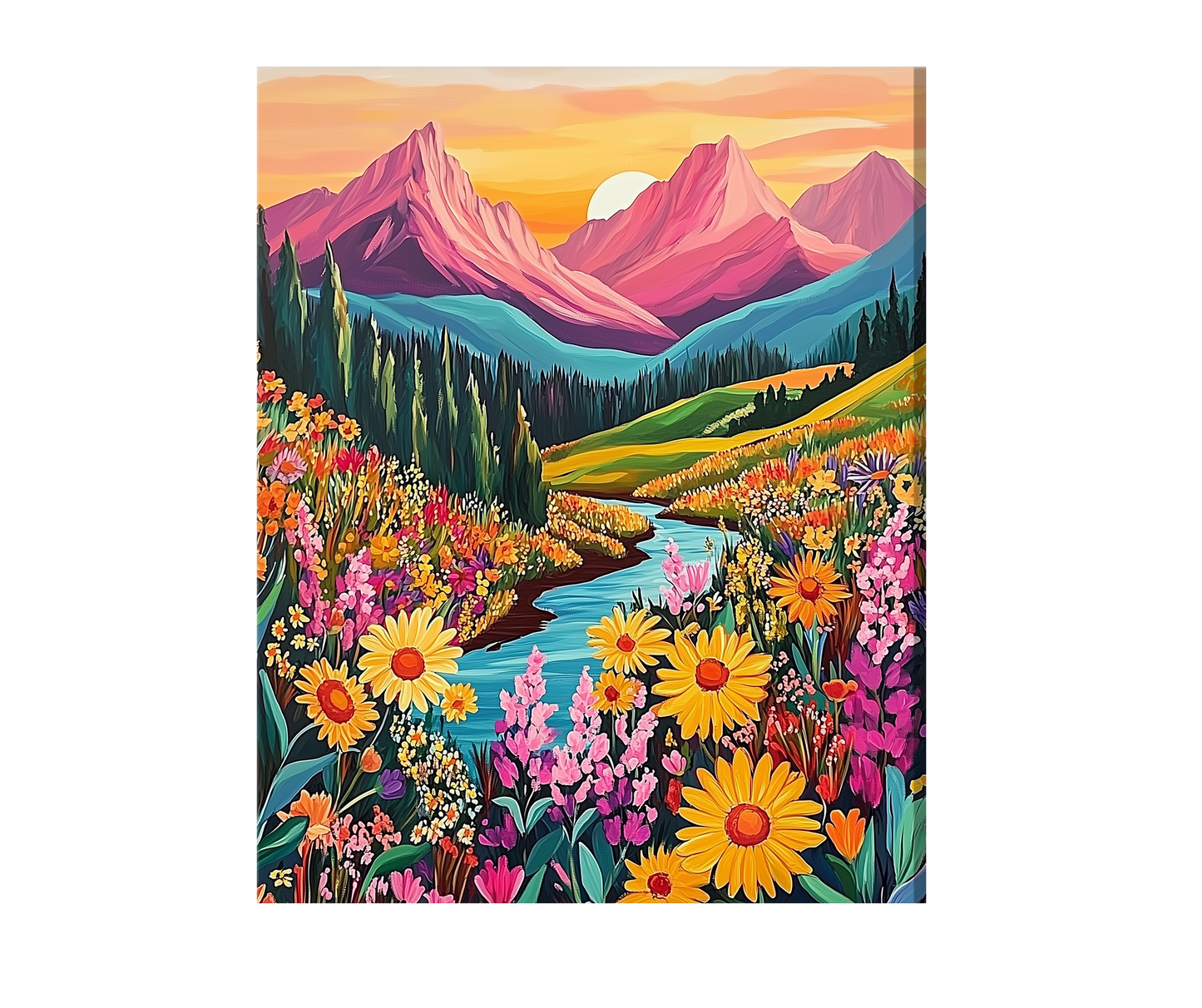 Colorful Mountains flowers 07