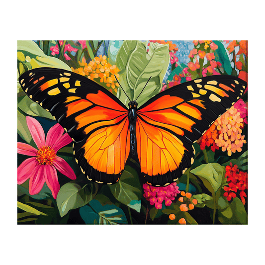 Orange Black Butterfly 03