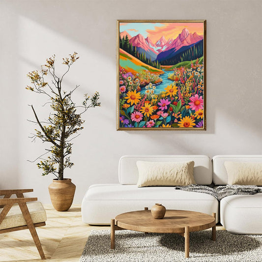 Colorful Mountains flowers 02