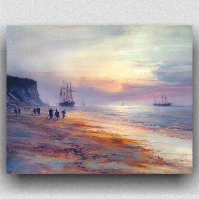 Painting of the beach
