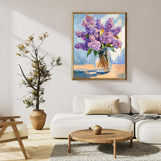 Lilac flowers vase 01