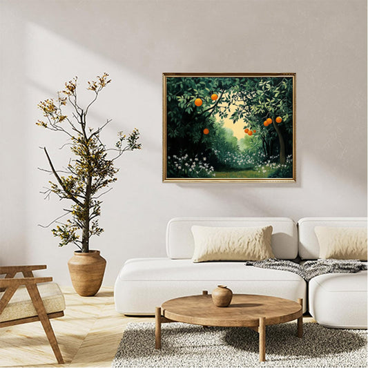 Orange fruit tree