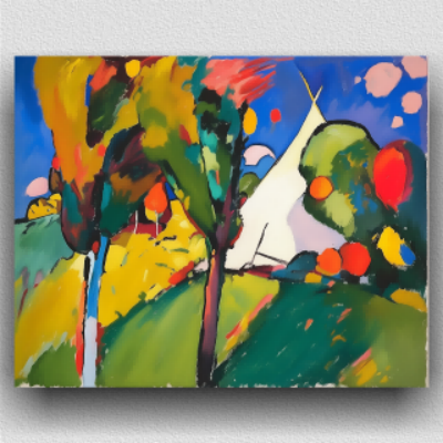 Expressionist landscape