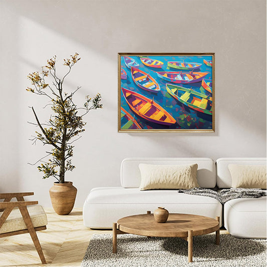 Colorful Row Boats 01
