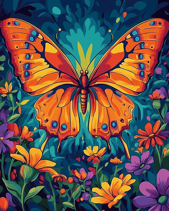 Vibrant butterfly 01