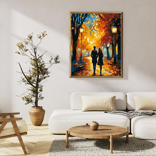 A romantic walking couple 01