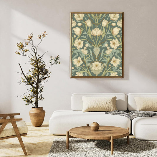 Tulips and ivy leaves