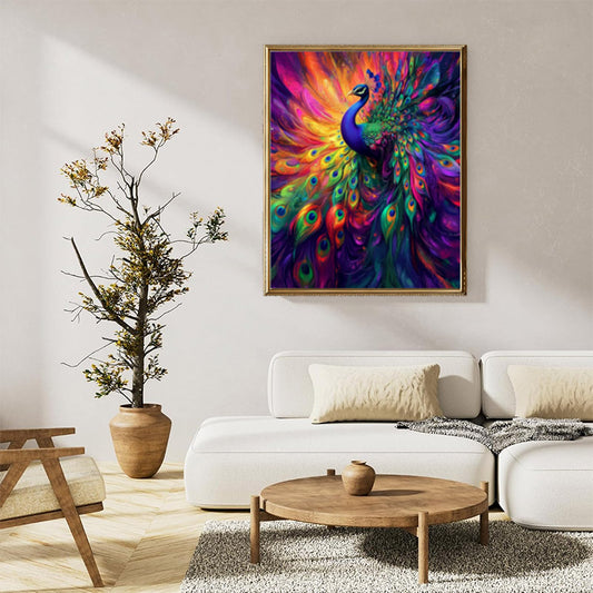 Colorful peacock 01