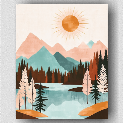 Alpine lake 01