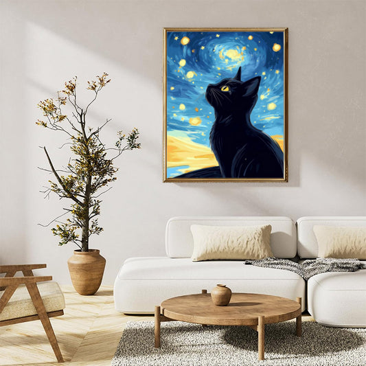 Starry sky cat 01