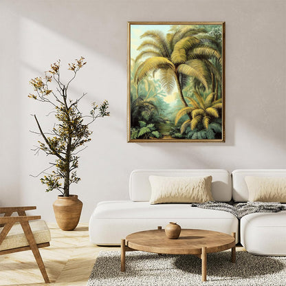 Ferns and palm trees